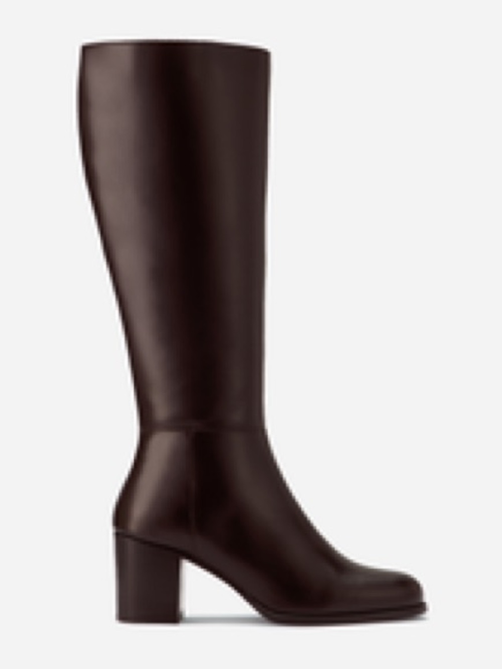 DuoBoots Dalia Dark Brown Leather Wide Calf Boots - Size 10